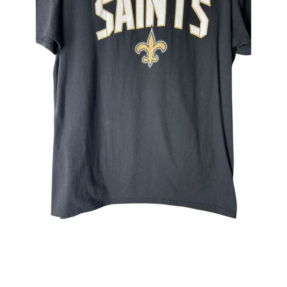 Fanatics New Orleans Saints NFL Football T-shirt Size L Black Short Sleeve Tee - Picture 3 of 8